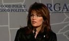 Former US vice-presidential candidate Sarah Palin speaks at a Republican Governor's Association event
