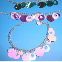 SEQUIN DISCO CHARM BRACLET